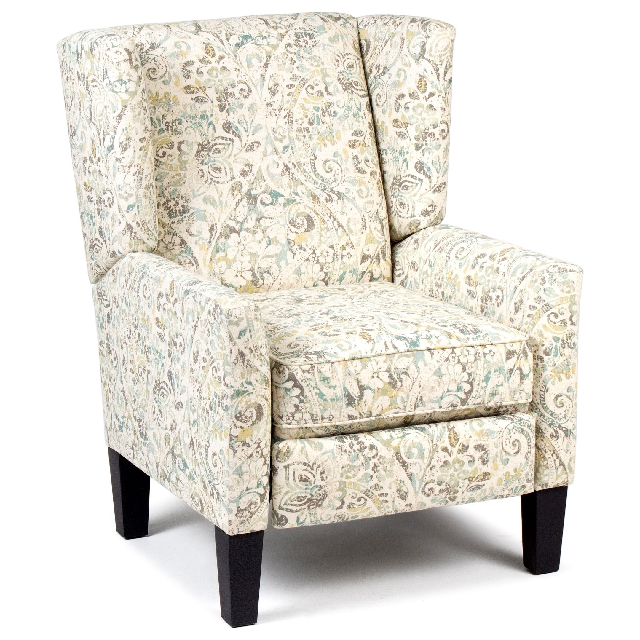Chairs America Accent Chairs and Ottomans Pop Up Accent Chair with Wing